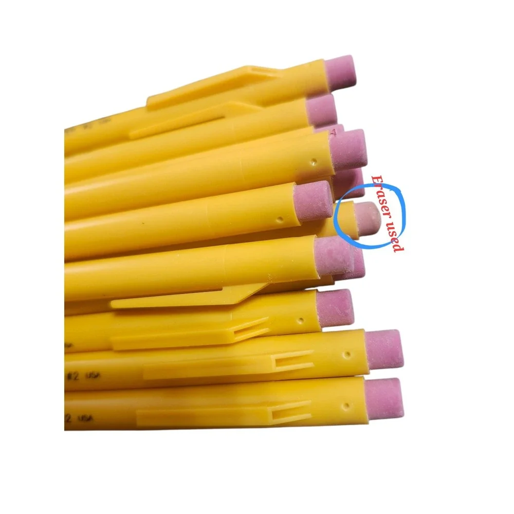 Paper Mate SharpWriter Mechanical Pencils 0.7mm HB #2 Yellow 12 Count NOS